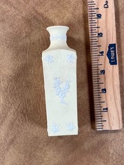 Wedgwood Jasperware Primrose Yellow & White Prunus 5-1/4″ Square Bud Vase