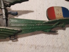 Sexton Airplanes Cast Metal Wall Set o 5 Original Paint 2 Sizes USA Made VIntage