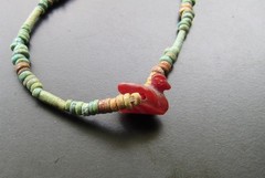 NILE Ancient Egyptian Duck Amulet Mummy Bead Necklace ca 600 BC