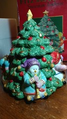 Fitz and Floyd “Snowman Jamboree” Cookie Jar in original packaging