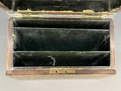 Antique Edwardian Boulle Stationery Box Asprey London Brass Scrollwork c. 1900