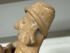 AMAZING AUTHENTIC PRE-COLUMBIAN HUMAN EFFIGY CLAY FIGURE ~ MEXICO, STATUE, DOLL