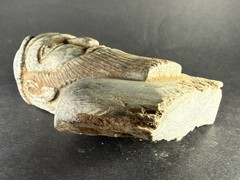 STUNNING ANCIENT N-EASTERN STONE STATUE FRAGMENT DEPICTING KING / RULER C 2500BC
