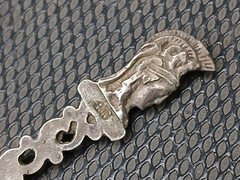 UNTESTED Souvenir Spoon Greece Athens Greek Athena Athina 800 825 Silver AS IS