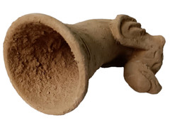 300 BC Beautiful Ancient Roman Clay Terracotta Drinking Rhyton Museum Quality