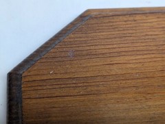 Vintage Unbranded Octagon 8 Sided Wood Display Pedestal Wooden Stand 5″ x 5″;