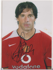 Ruud van Nistelrooy Manchester United Hand Signed Autograph Photo