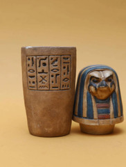 Egyptian Antiquities Canopic jars (sons of Horus) jars for mummification Rare BC