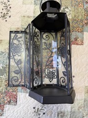 Longaberger Wrought Iron Summertime Floral Hanging Lantern