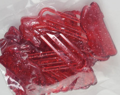 10 Wizard Of Oz Dorothy Red Glitter Plastic Shoes Paper Clips Warner Bros 2.5″