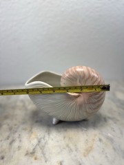 Vintage Fitz & Floyd Footed Nautilus Shell Planter Vase Beach Decor Japan