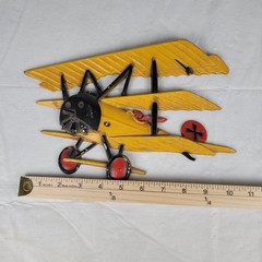 Vintage 1975 HOMCO SEXTON Set of 2 Airplanes Cast Metal Wall Art Decor Planes