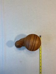 House of Monkeypod Wooden Two long stem Mushrooms on Base