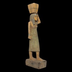 Egyptian Artifact Figurine Rare Statue of Pharaonic Offering Bearer Authentic BC