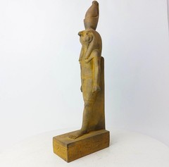 Ancient Egyptian Falcon Bird God Horus Statue large heavy stone Egyptian BC