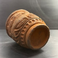 Unique Ancient Near Eastern Chlorite Stone Cup/Vase With Scene All Round