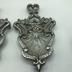 Beautiful 😊 Antique Cast Aluminum Cooking Trivets Pan Pot Holder Fun