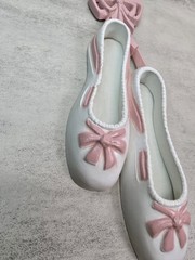 Unbranded Vintage Pink Off White Ballerina Shoes Wall Decoration 90s Ballet