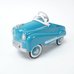 Vintage Hallmark Kiddie Car Classics blue Champion Jet Flow Drive pedal car