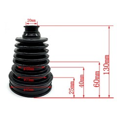 Small Shaft Universal CV Boot Kit,Upgrade Thick Silicone Constant Velocity Joint