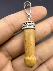 Beautiful Old Roman Natural Jasper Stone Phallus Mini Peens Amulet Pendant