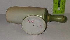 vintage Hand Painted China Footed SGK Porcelain Tea Spice Scoop Victorian