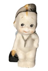 Vintage 😊 Ceramic Bisque Baby Doctor Literally Figurine Fun