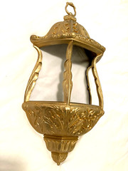 Vintage 1975 Gold Floral /Ivy Holder Wall Vase 23.25″x11″ Syroco Burwood #1300