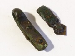 2 x Medieval Mounts Metal Detector Find Ex Martins Lot #CM162