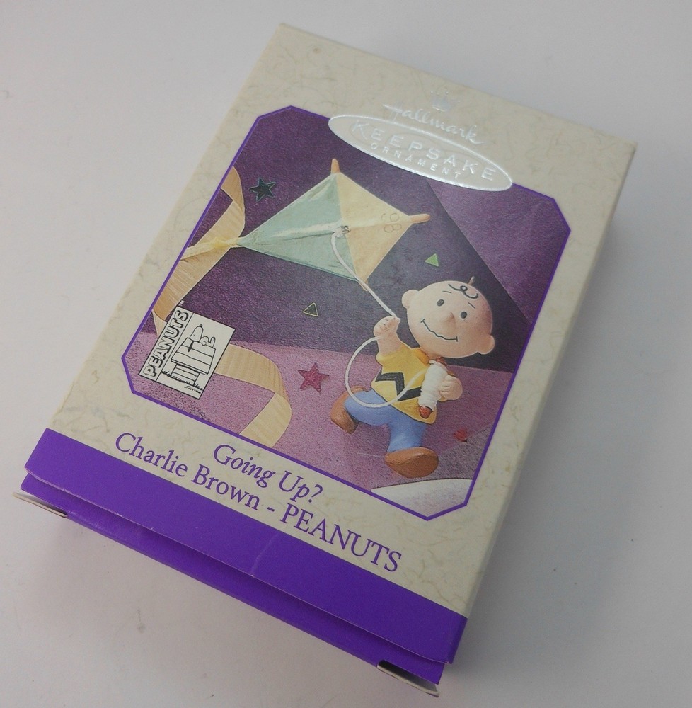 Hallmark Keepsake Ornament 1998 Peanuts Going Up? Charlie Brown flying kite