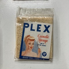 Vintage Mid-Century Plex Cosmetic Sponges in Original Packaging Lot