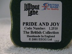 Lilliput Lane Collectibles Pride and Joy. Mint in original box with deed. L2510