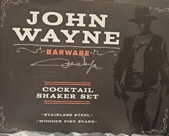Barware cocktail shaker set John Wayne 6 piece collector set