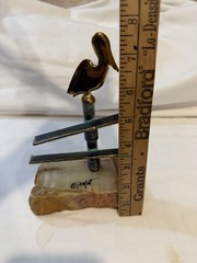 Vintage Mid Century Modern DEMOTT Brass Metal Sculpture
