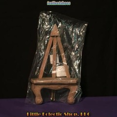 Demdaco 1002720114 Pine Wood & Iron Easel Display Stand for Wall Art or Plaques