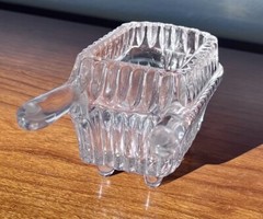 Vintage Princess House Lead Crystal Wheelbarrow Trinket Candy Dish Germany 5”
