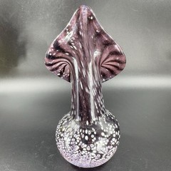 Vintage Hand Blown Art Glass Vase Jack In Pulpit Hand Made Studio Glass Vase VTG