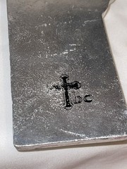 Beautiful Cast Aluminum 9 Inch Hanging Wall Cross Grapes Motif Fun