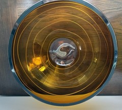 Amber Crystal Decorative Bowls