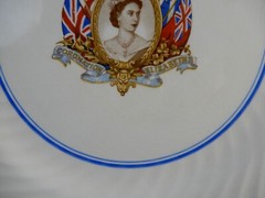 Vintage Birgess & Leigh Queen Elizabeth Coronation 1953 9-3/4″ Plate
