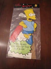 Bart Simpson Cardboard Cut Out 17″ Tall Standees 1990 Rare Un-opened
