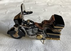 Limoges France Porcelain Motorcycle Trinket Box Rochard Peint Main