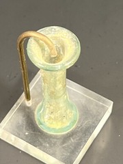 Lot of 2 Roman glass Unguentarium with nice Irridescence circa 1-3 rd century AD