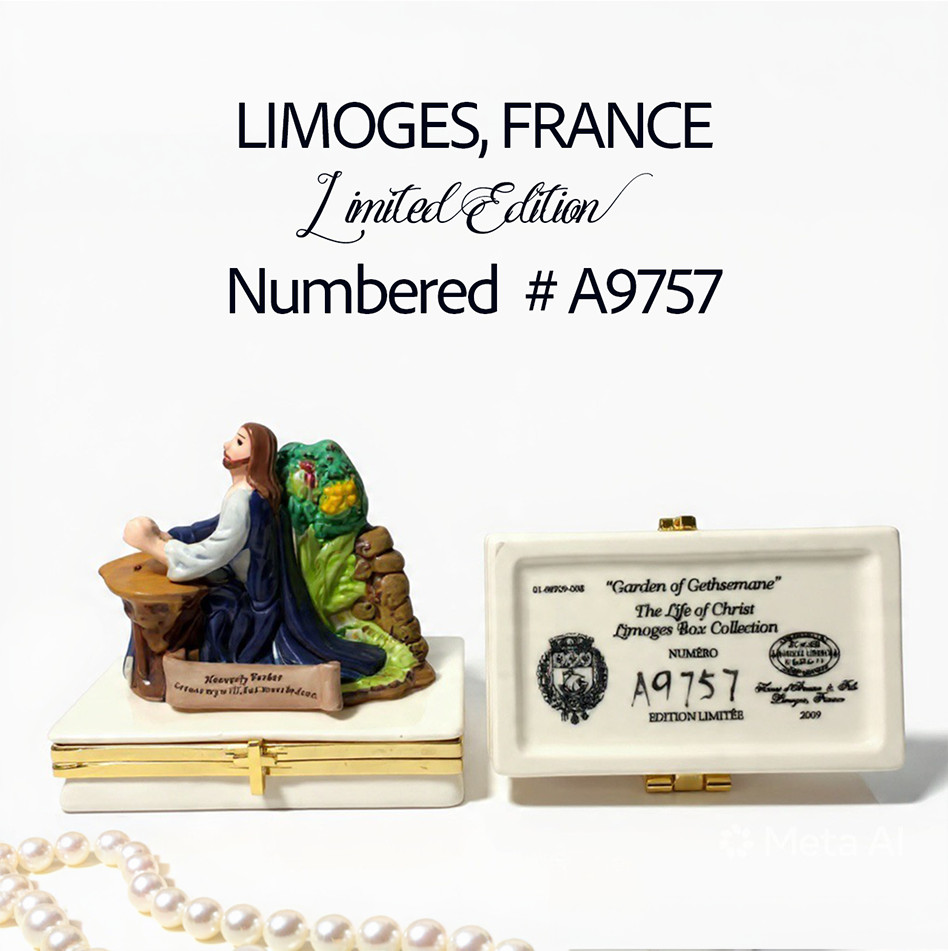 Henri d’Arceau Limoges Garden Gethsemane Life Christ Ltd Ed Box 2009 #A9757