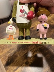 Burns & McDonnell Bobblecue Bobblehead BBQ Moose Pig duck Rare!