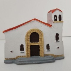 Ceramic Model Saint Beatrice Parish Colombia Hand Painted