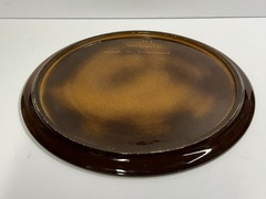 Vtg Weiningen Keramik Switzerland Hand-painted Fern Plant Collectors Plate 11.75