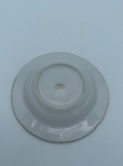Limoges France Trinket Ashtray White with Gold Floral Design- Arc De Triomphe