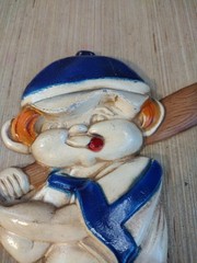 1970 SEXTON 3 BASEBALL PLAYERS CAST METAL WALL HANGINGS Catcher Batter Pitcher