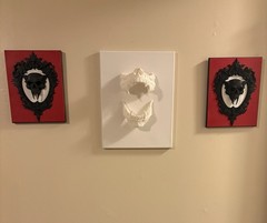 3D printed Vampire decor ,Wall Art, horror Halloween decor , gothic
